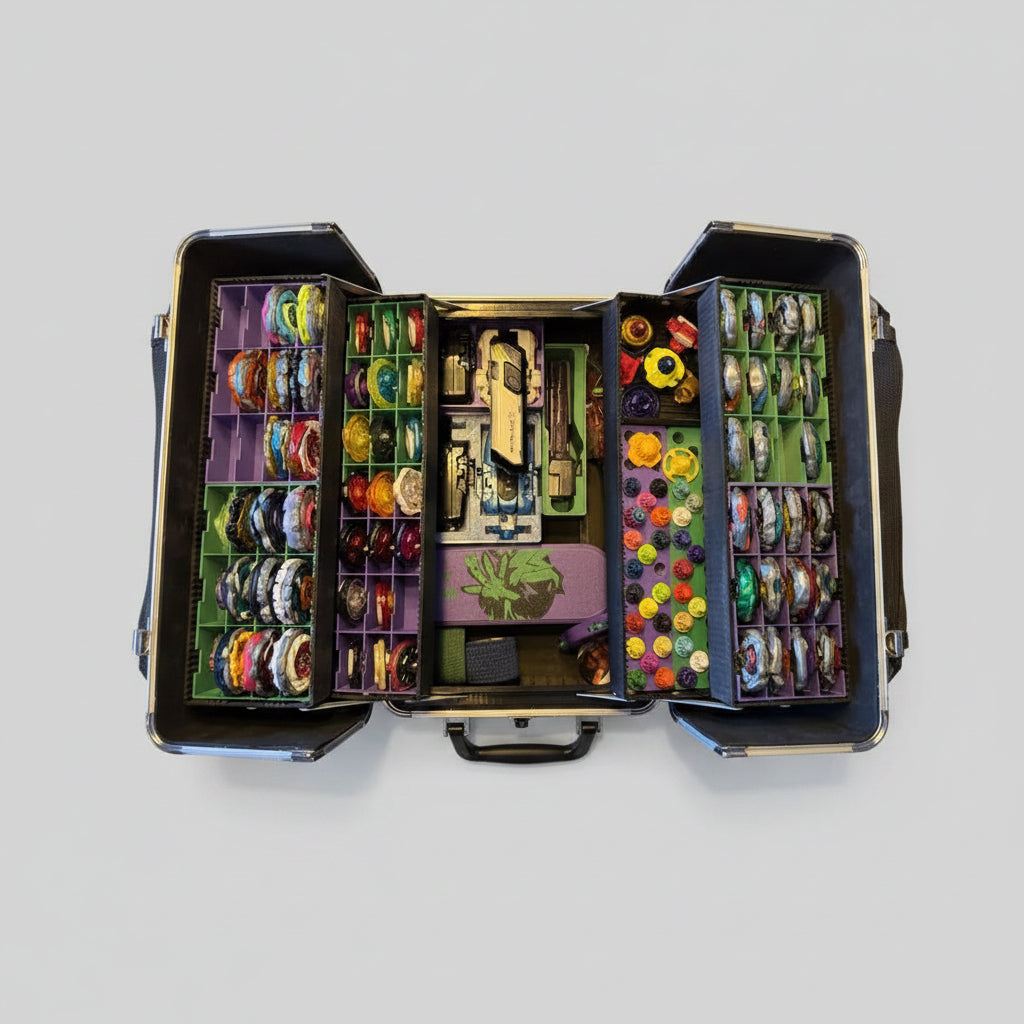 Case da Torneo Beyblade X Large - vista laterale aperta