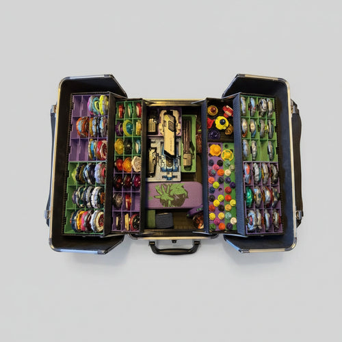 Case da Torneo Beyblade X Large - vista laterale aperta