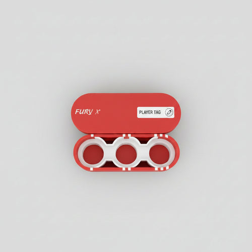 Bento Box Beyblade X Fury X aperta con 3 slot