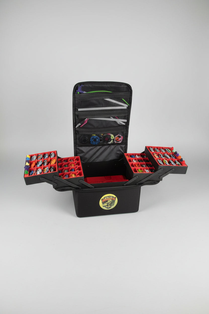 Case da torneo Beyblade X aperto laterale
