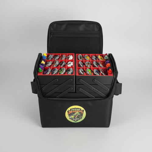 Case da torneo Beyblade X aperto dall'alto