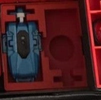 Porta Lanciatori Stringcord Beyblade X con Beyblade blu